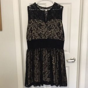 Black and nude dress